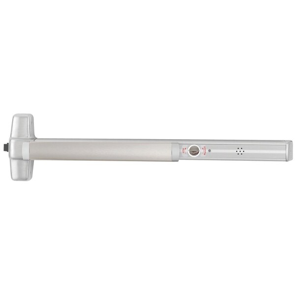 Grade 1 Rim Exit Bar, Wide Stile Pushpad, 36-in Device, Exit Only, Less Trim, Alarm Kit Battery Powe